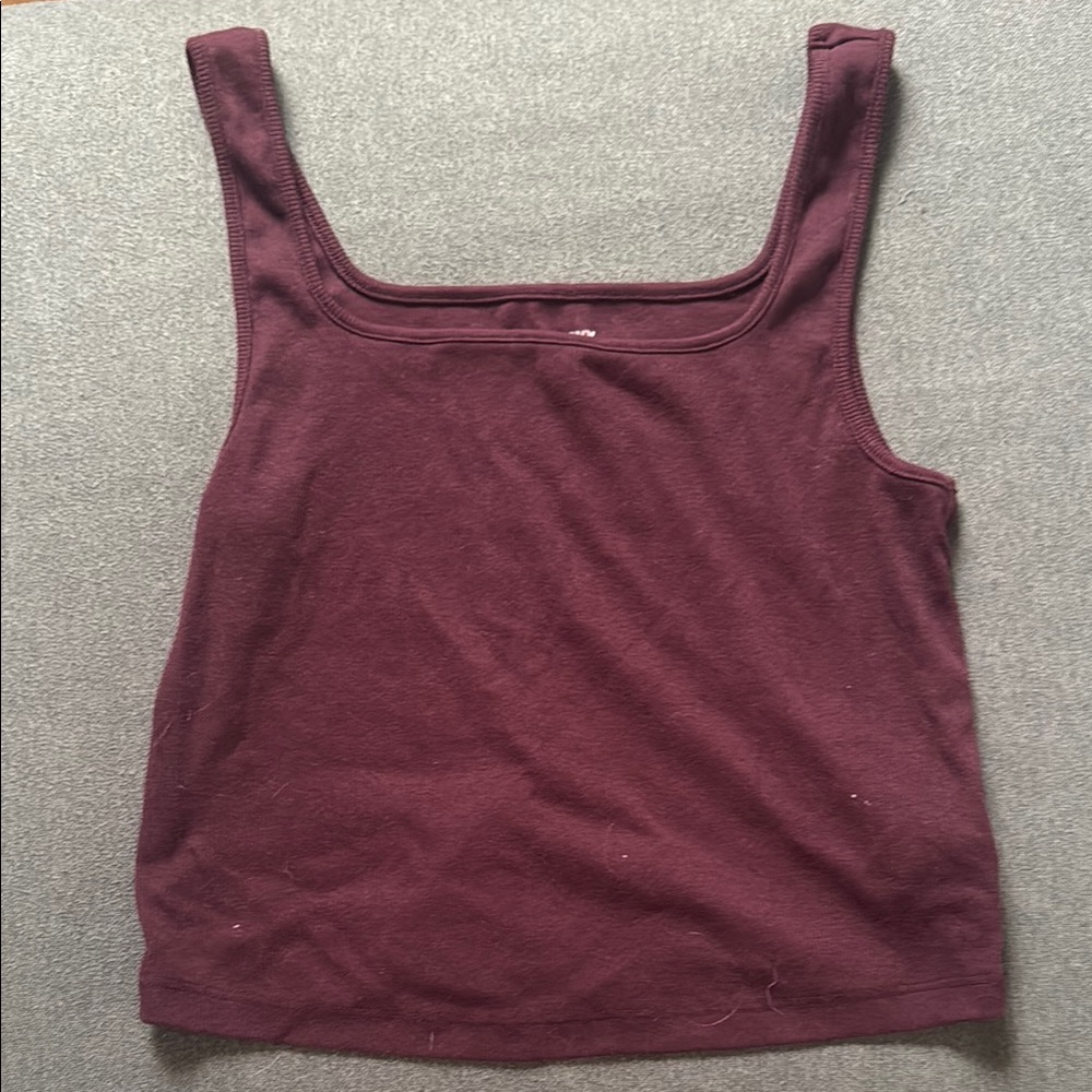 Women's Burgundy Tank Top